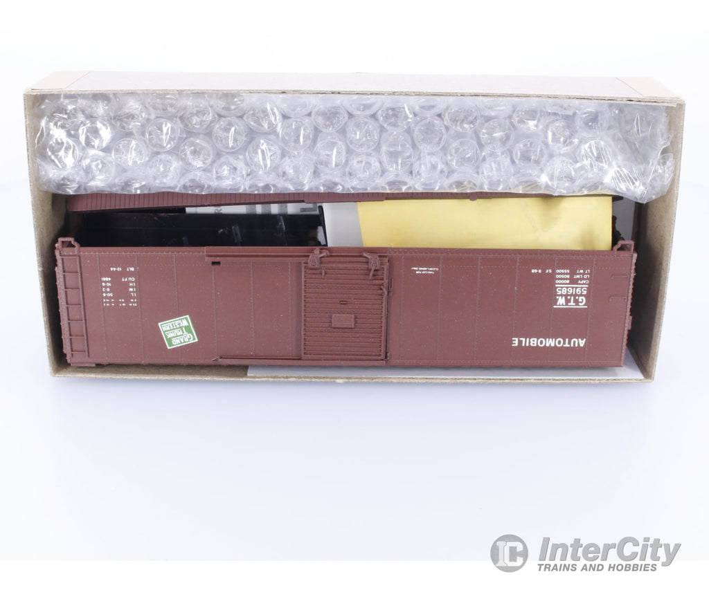 Athearn 037 HO 50’ Single Door Box Car Grand Trunk Western (GTW) 591685 Freight Cars