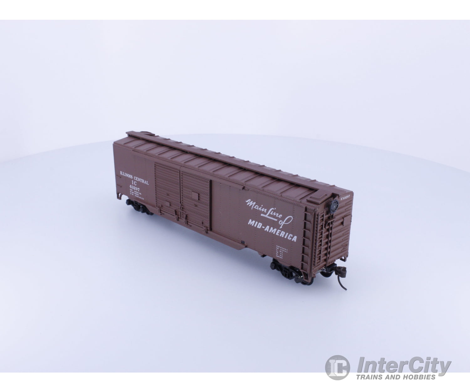 Athearn 05105 HO 50’ DD Box Car Illinois Central (IC) 43297 Freight Cars