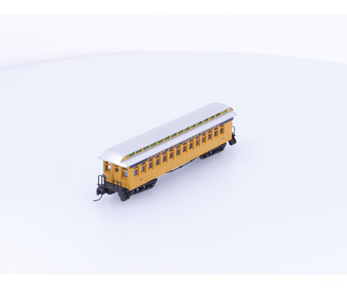 Athearn 11929 N 50’ Overland Passenger Coach Denver and Rio Grande Western (DRGW) 317 - Freight Cars