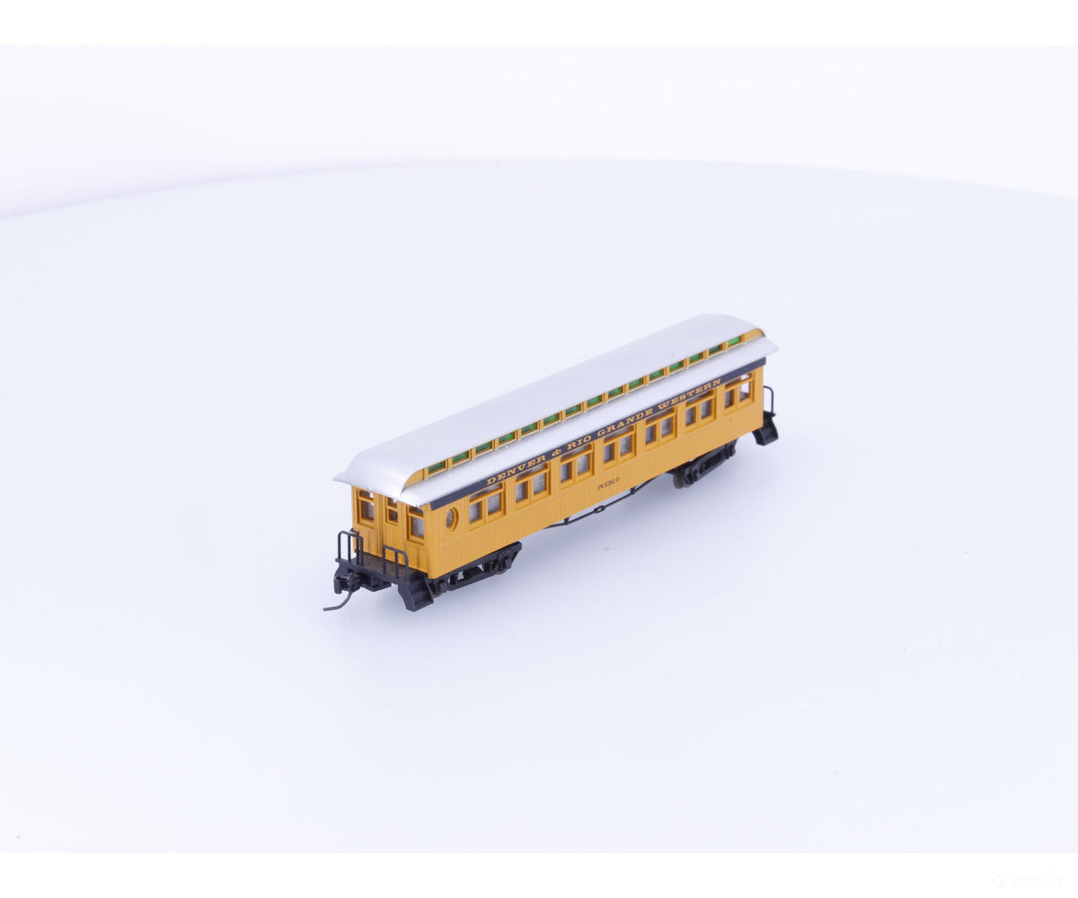 Athearn 11929 N 50’ Overland Passenger Coach Denver and Rio Grande Western (DRGW) Pueblo - Freight Cars