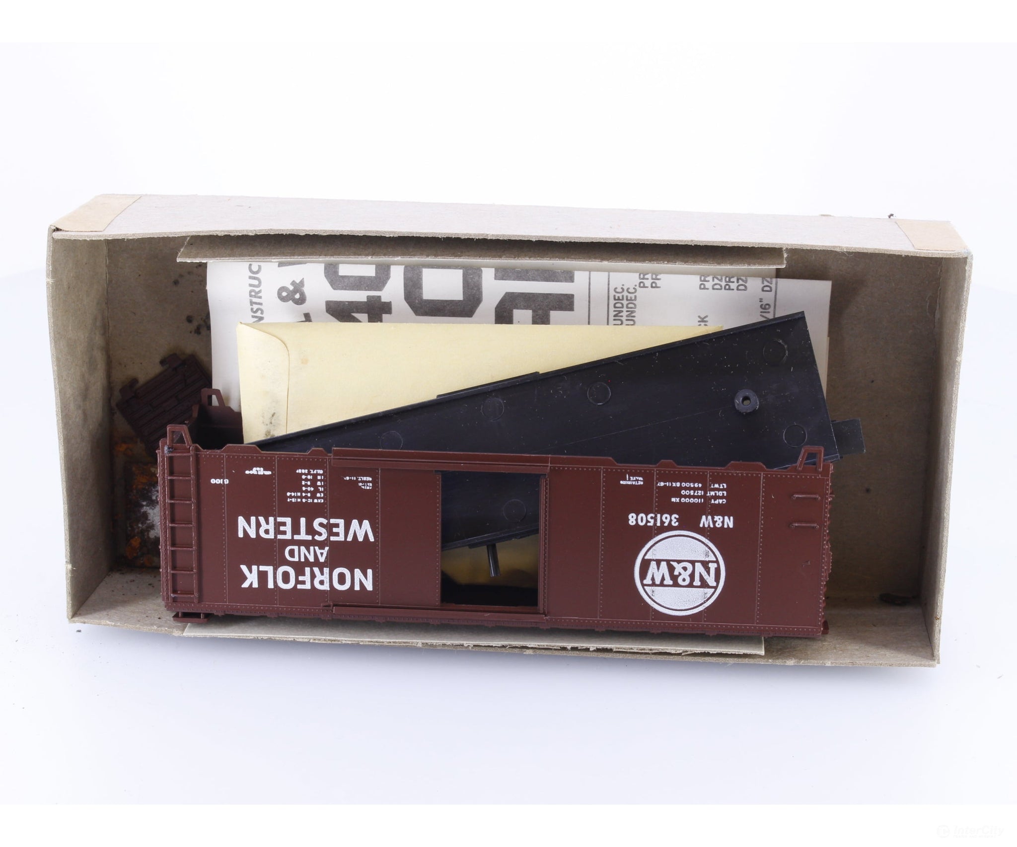 Athearn 1210 HO 40’ Single Door Boxcar Kit #3 Norfolk & Western (NW) 361508 - Freight Cars