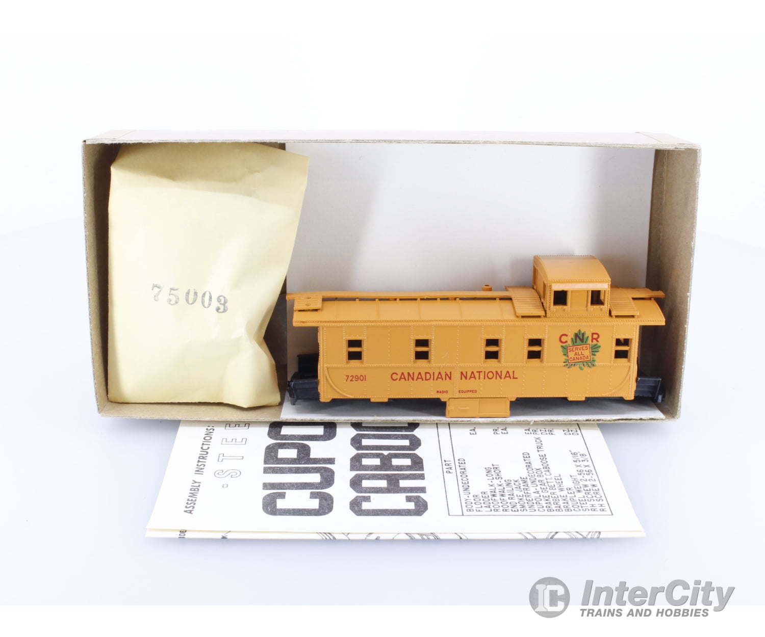 Athearn 1262 HO CNR Caboose orange Canadian National (CN) 72901 Freight Cars