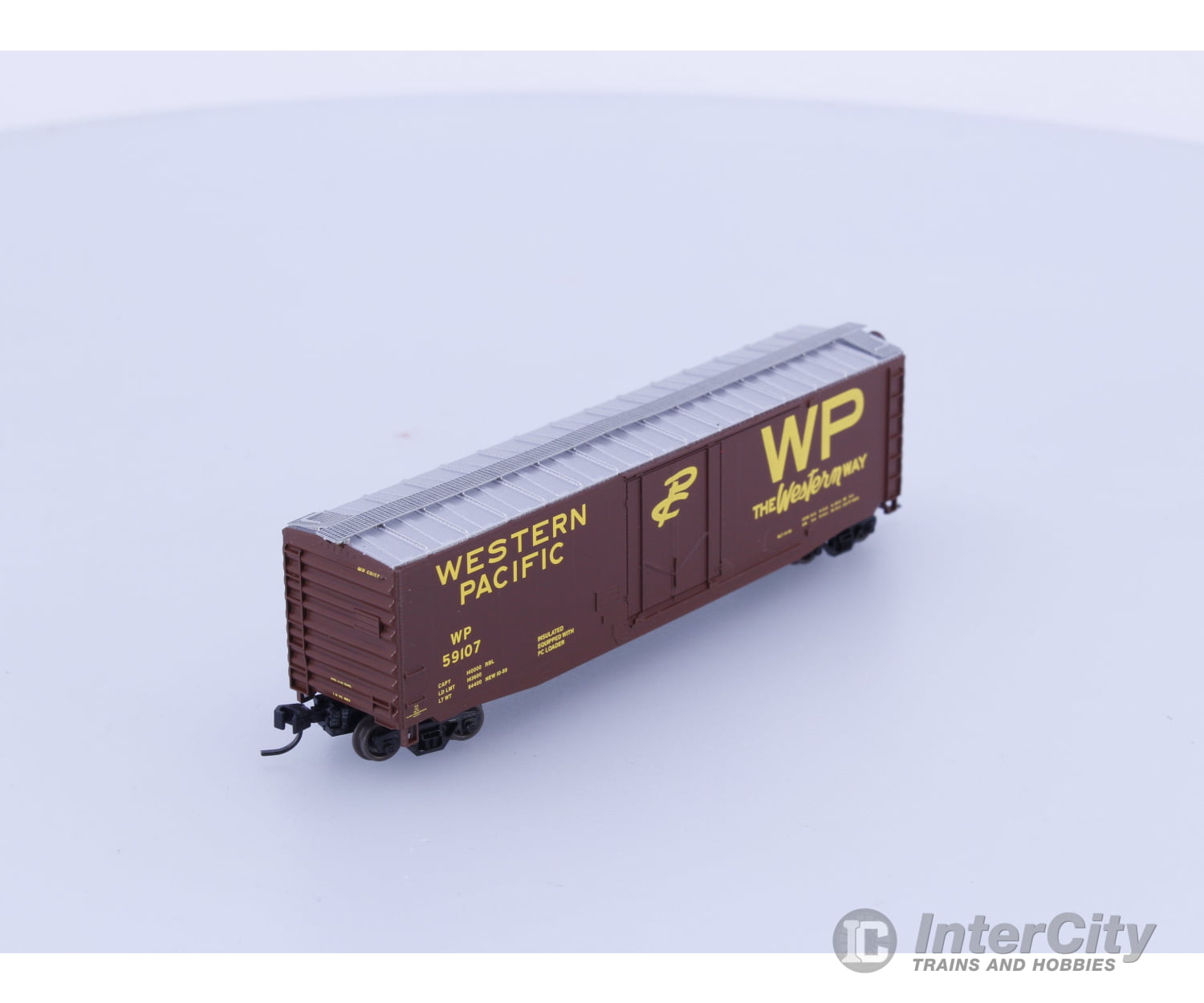 Athearn 14143 N 50’ PS-1 Plug Door Box Car Western Pacific (WP) 59107 Freight Cars