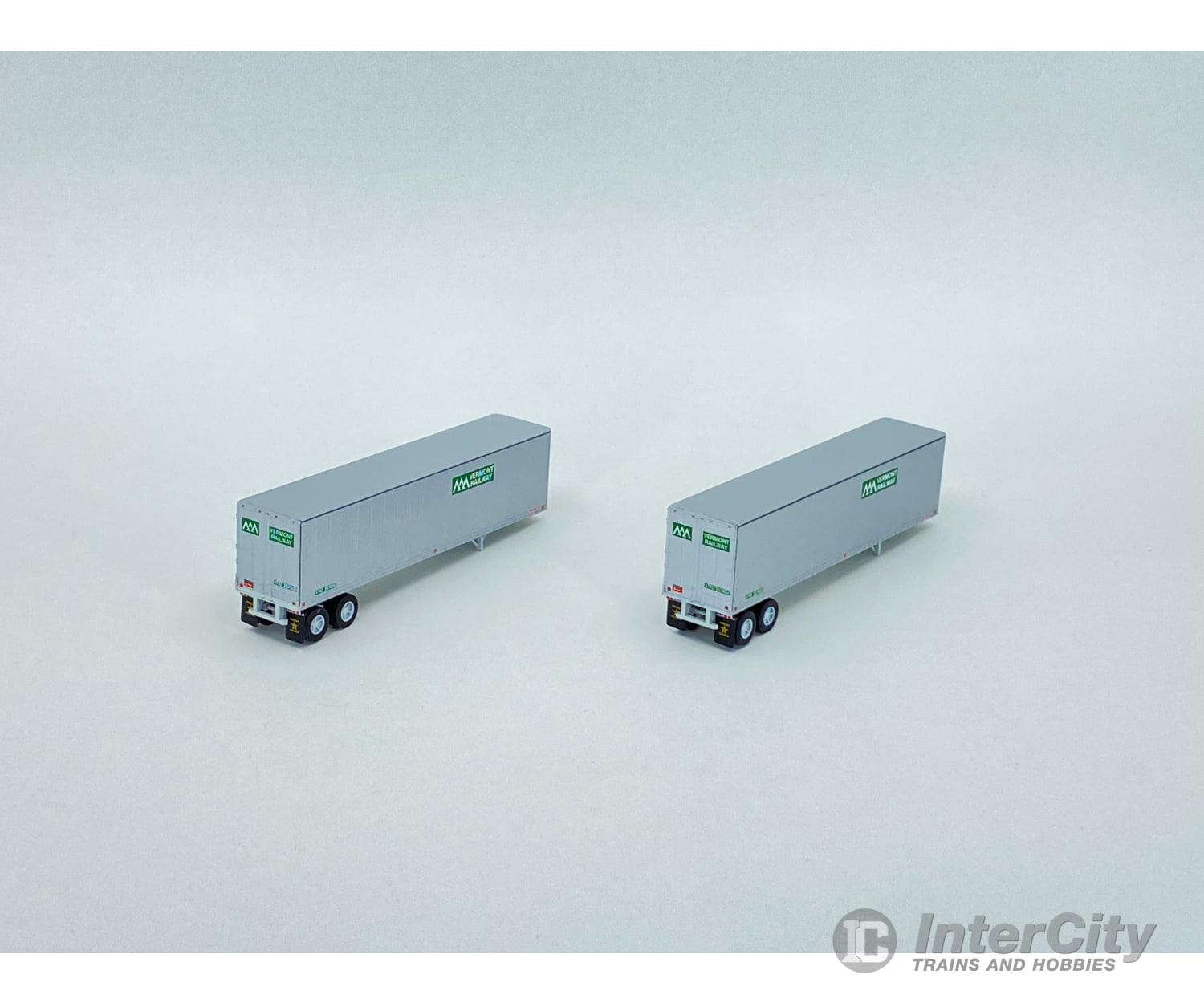 Athearn 14223 N 40 Smooth Side Z-Van Trailers Vermont Railway (Vtr) 207000 And 207652 Freight Loads