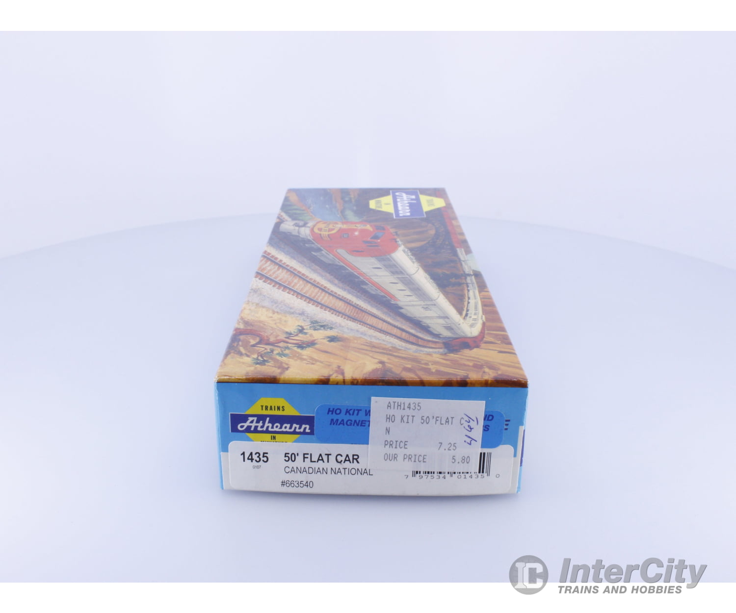 Athearn 1435 HO 50’ Flat Car Kit Canadian National (CN) 663540 Freight Cars
