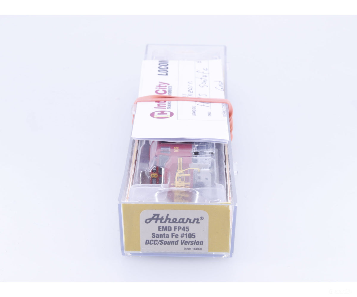 Athearn 16860 N EMD FP45 Diesel Locomotive Santa Fe (SF) 105 DCC & Sound - Locomotives