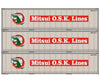 Athearn 17703 N Scale 40’ Smooth Side Container Mitsui 3 Pack Freight Loads & Containers