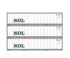 Athearn 17704 N Scale 40’ Smooth Side Container Nol 3 Pack Freight Loads & Containers