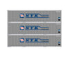 Athearn 17705 N Scale 40’ Smooth Side Container Nyk 3 Pack Freight Loads & Containers