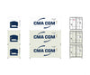 Athearn 17728 N Scale Athearn 17728 CMA CGM 20' Reefer Container 3-Pack - Default Title (CH-140-17728)
