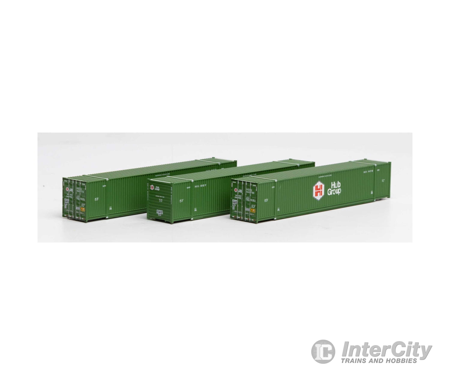 Athearn 17736 Athearn N 53 CIMC Container HUB Group/Greener Paint 3 ATH17736 N Vehicles - Default Title (CH-140-17736)