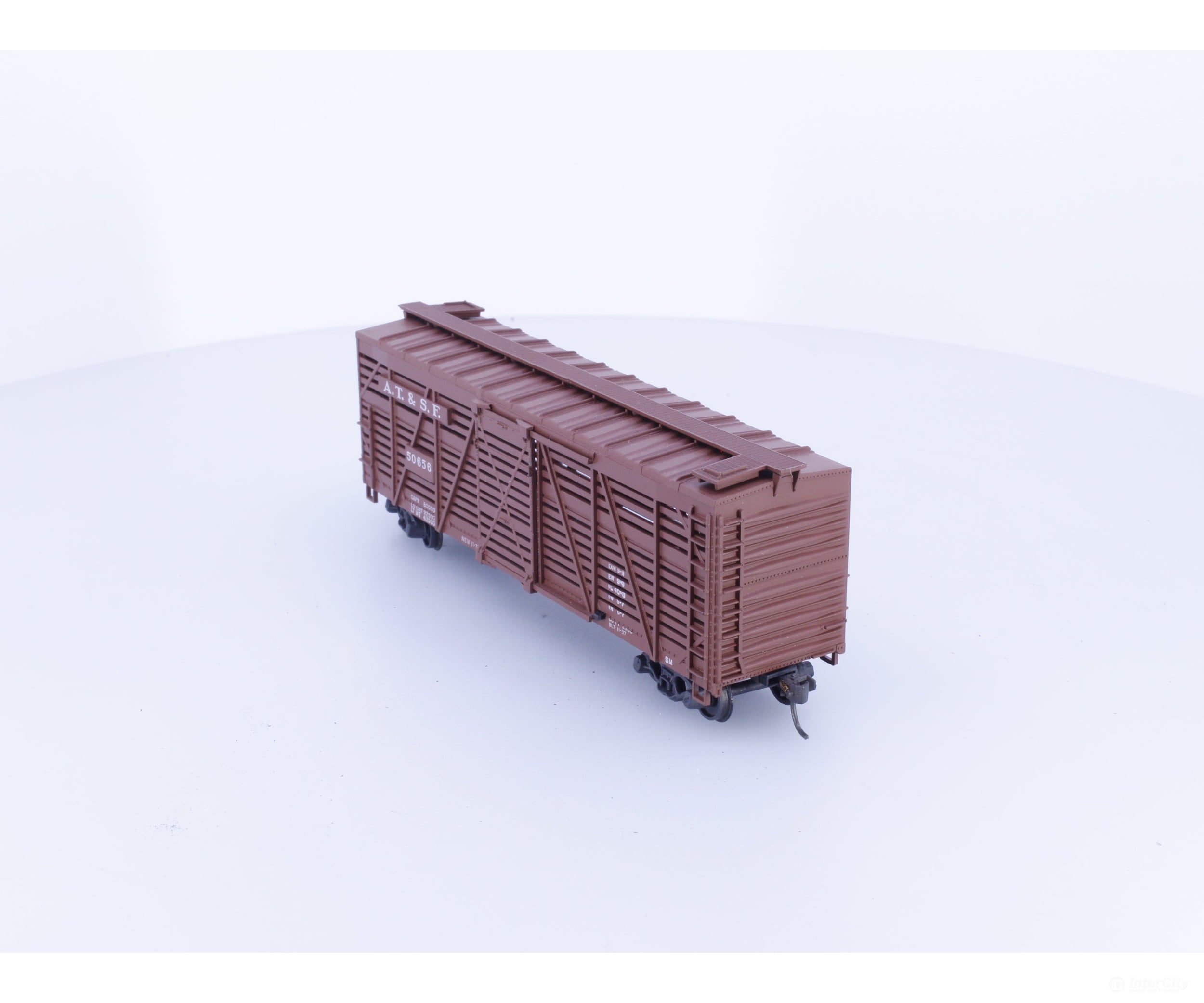 Athearn 1776 HO 40’ Stock Car Atchison Topeka and Santa Fe (ATSF) 50656 - Freight Cars