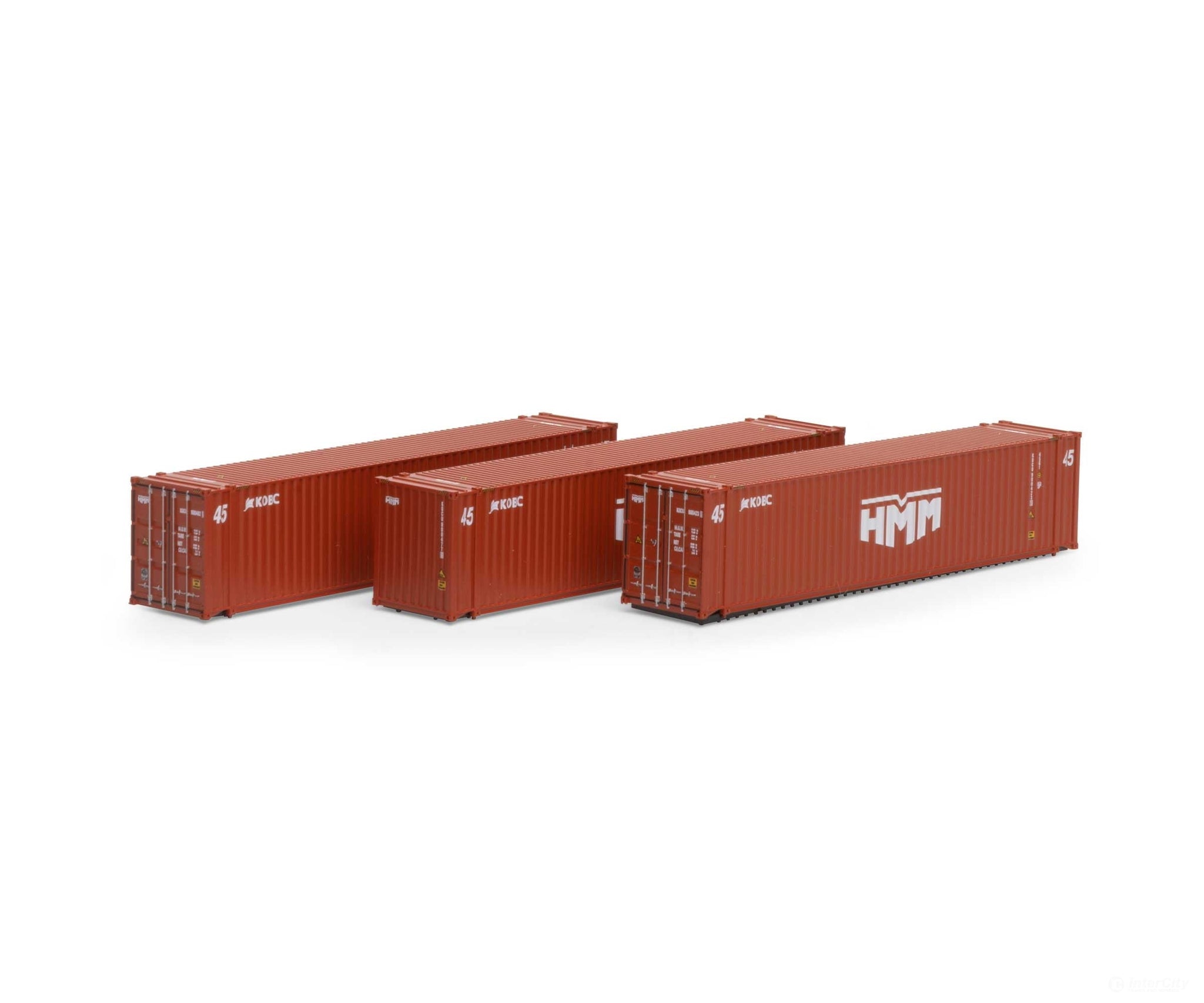 Athearn 17891 Athearn N 45' Container HMM/KOBC #2 3 ATH17891 N Vehicles - Default Title (CH-140-17891)