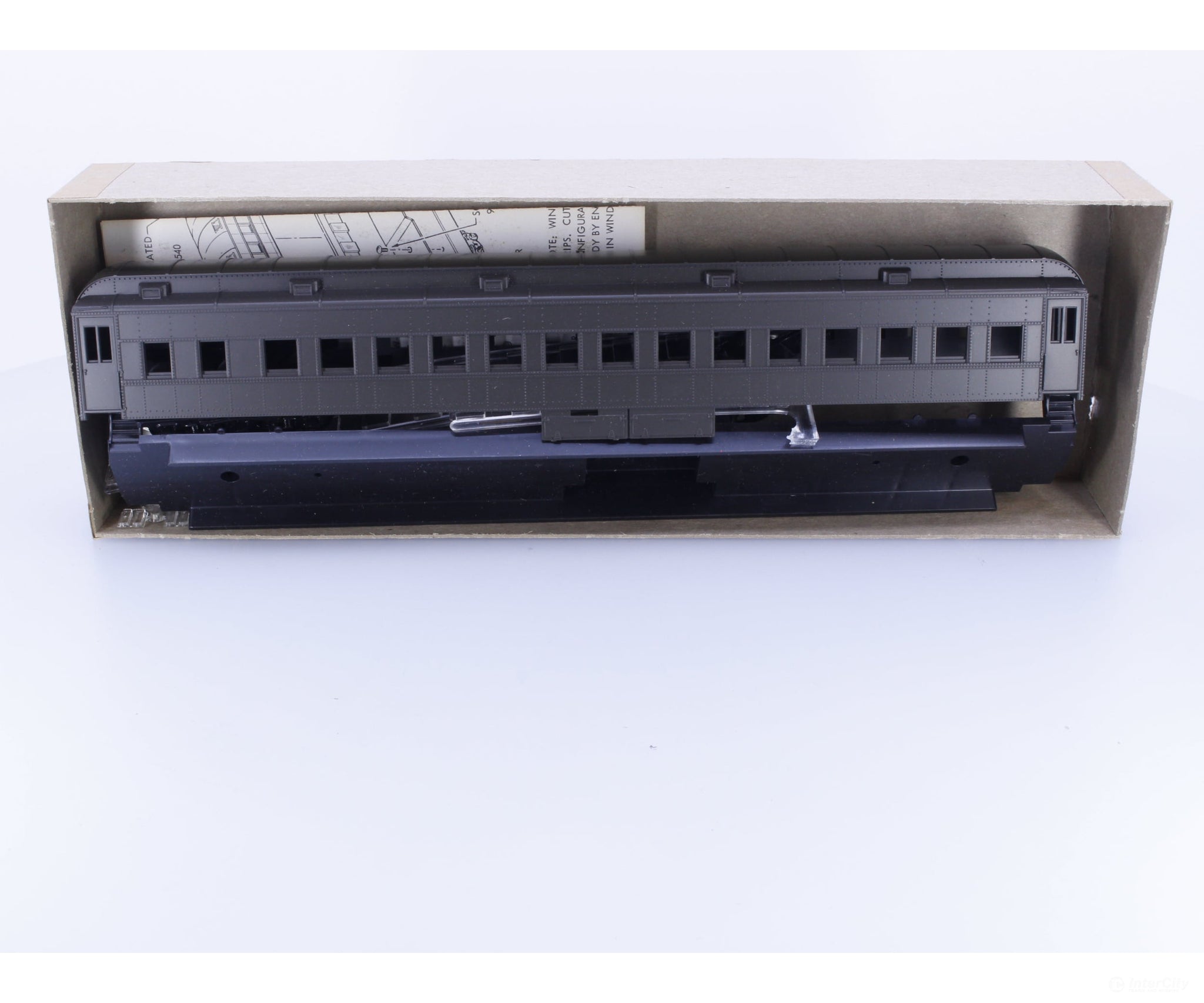 Athearn 1854 HO Standard Heavyweight Passenger Coach with Clerestory Roof Kit Undecorated - Passenger Cars