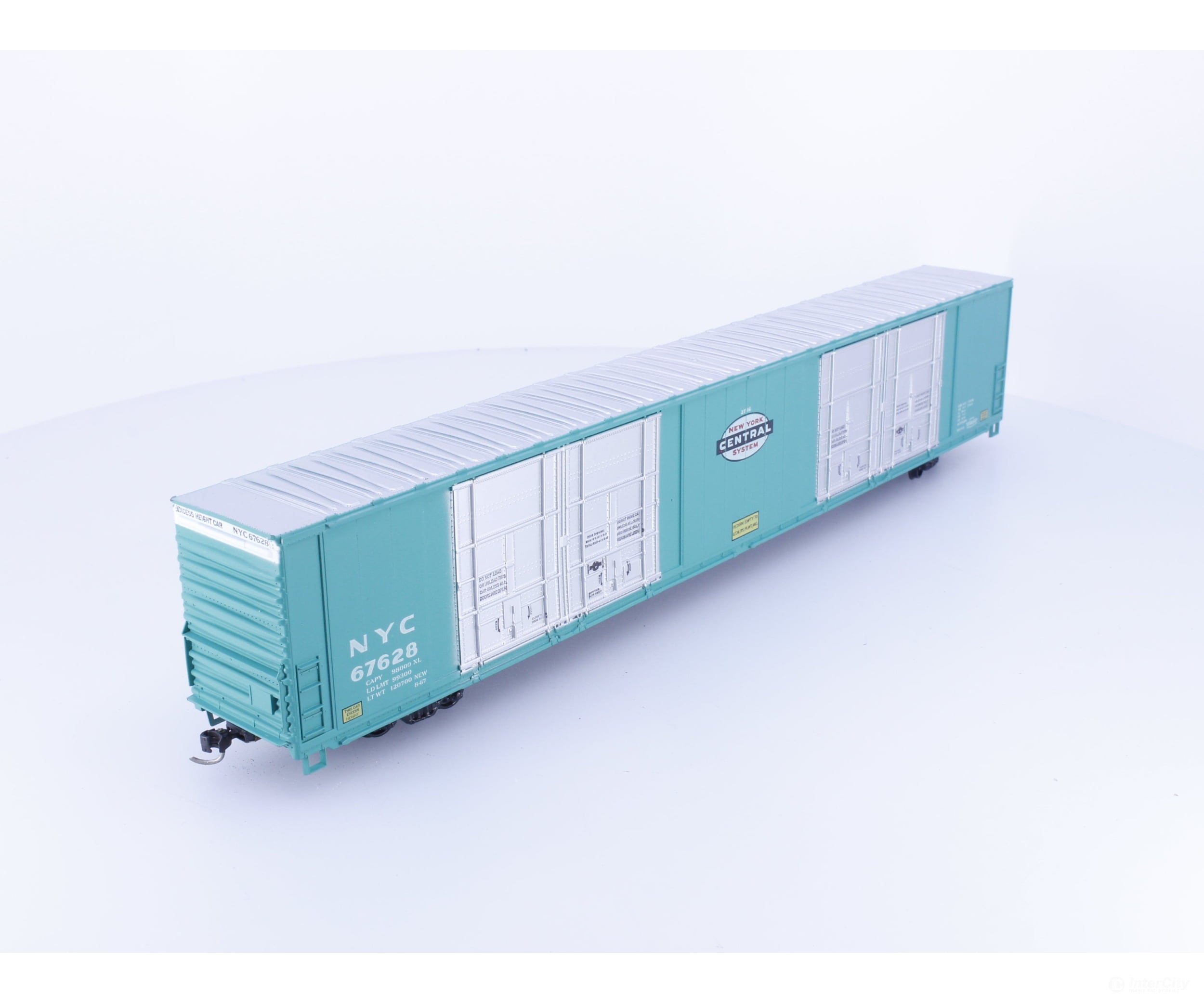 Athearn 1990 HO 86’ 8 Door Hi-Cube Boxcar #2 New York Central (NYC) 67628 - Freight Cars