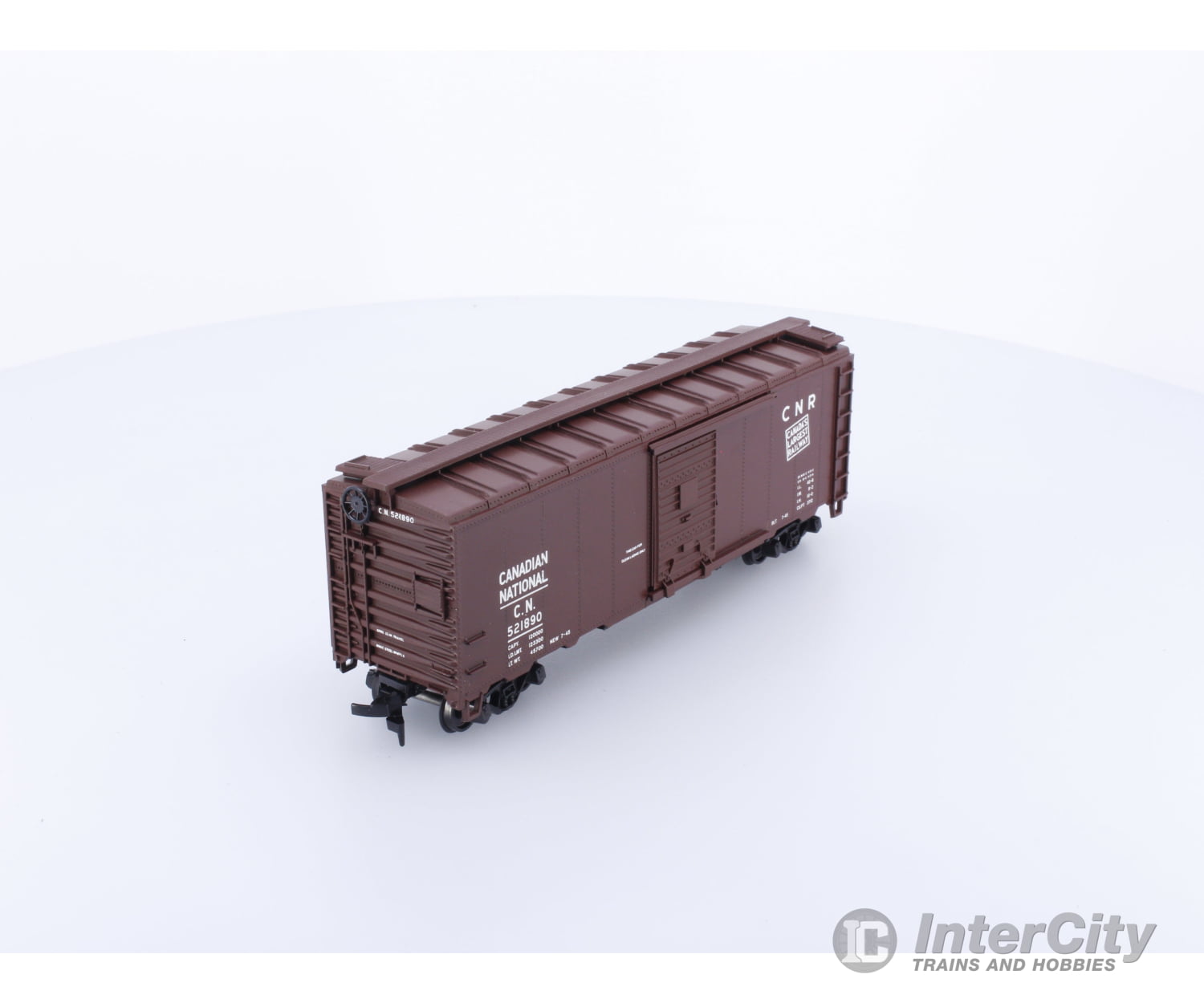 Athearn 209 HO CNR 40ft Boxcar ’Serves all of Canada’ No leaf Canadian National (CN) 521890 Freight Cars