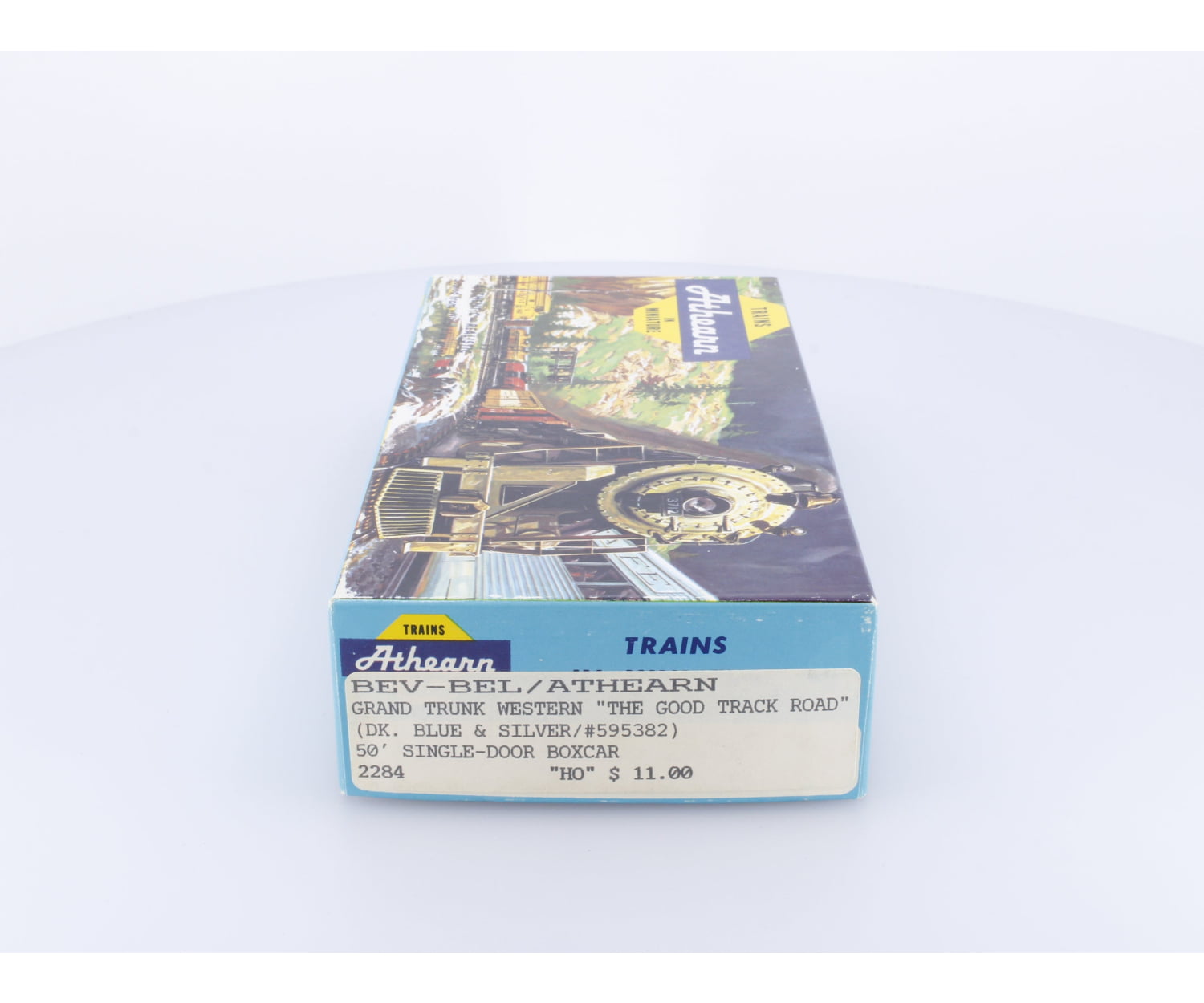 Athearn 2284 HO 50’ Single Door Box Car Grand Trunk Western (GTW) 595382 Freight Cars