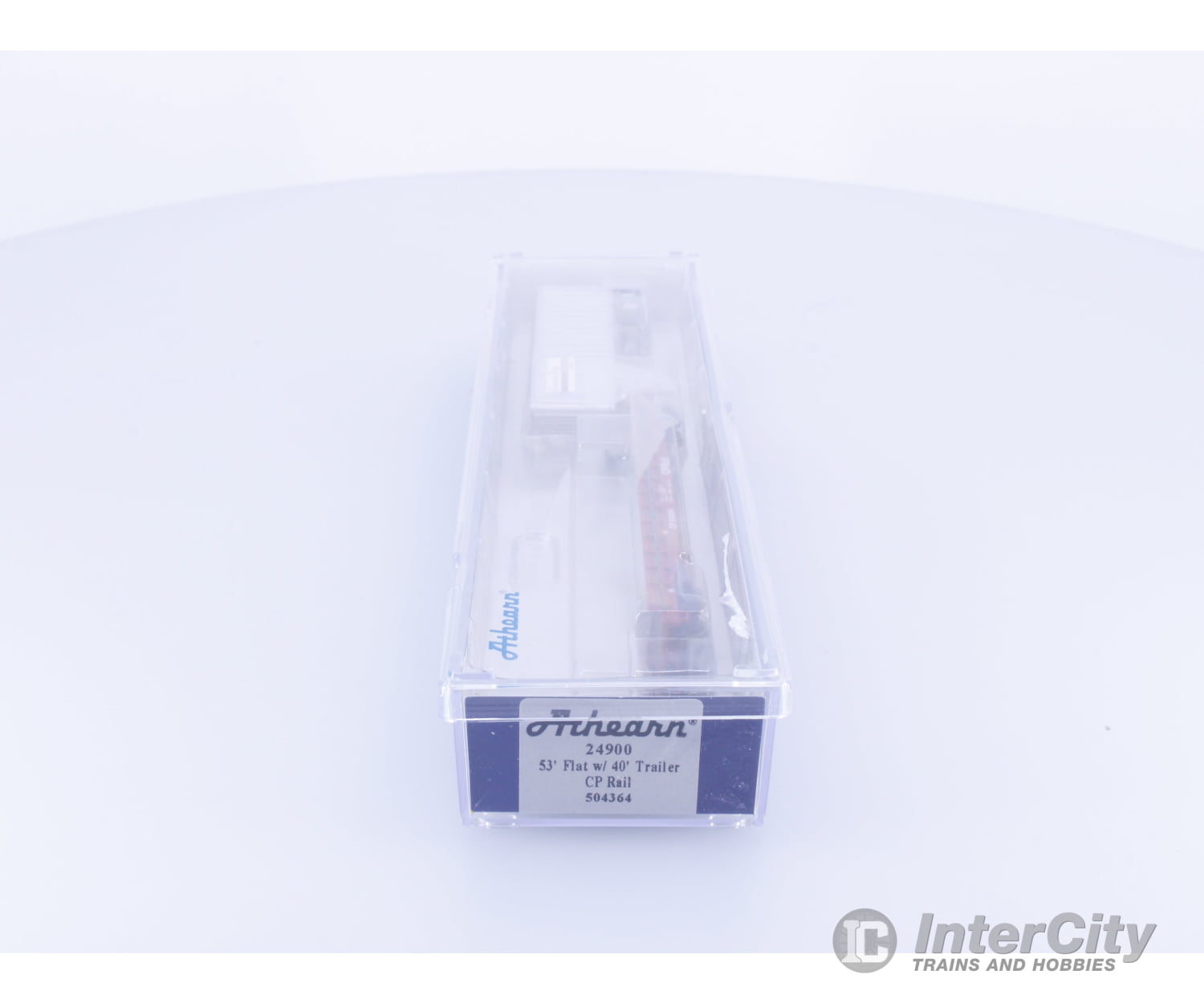 Athearn 24900 N 53’ Flatcar with 40’ Semi Trailer #2 Canadian Pacific (CP) 504364 Freight Cars