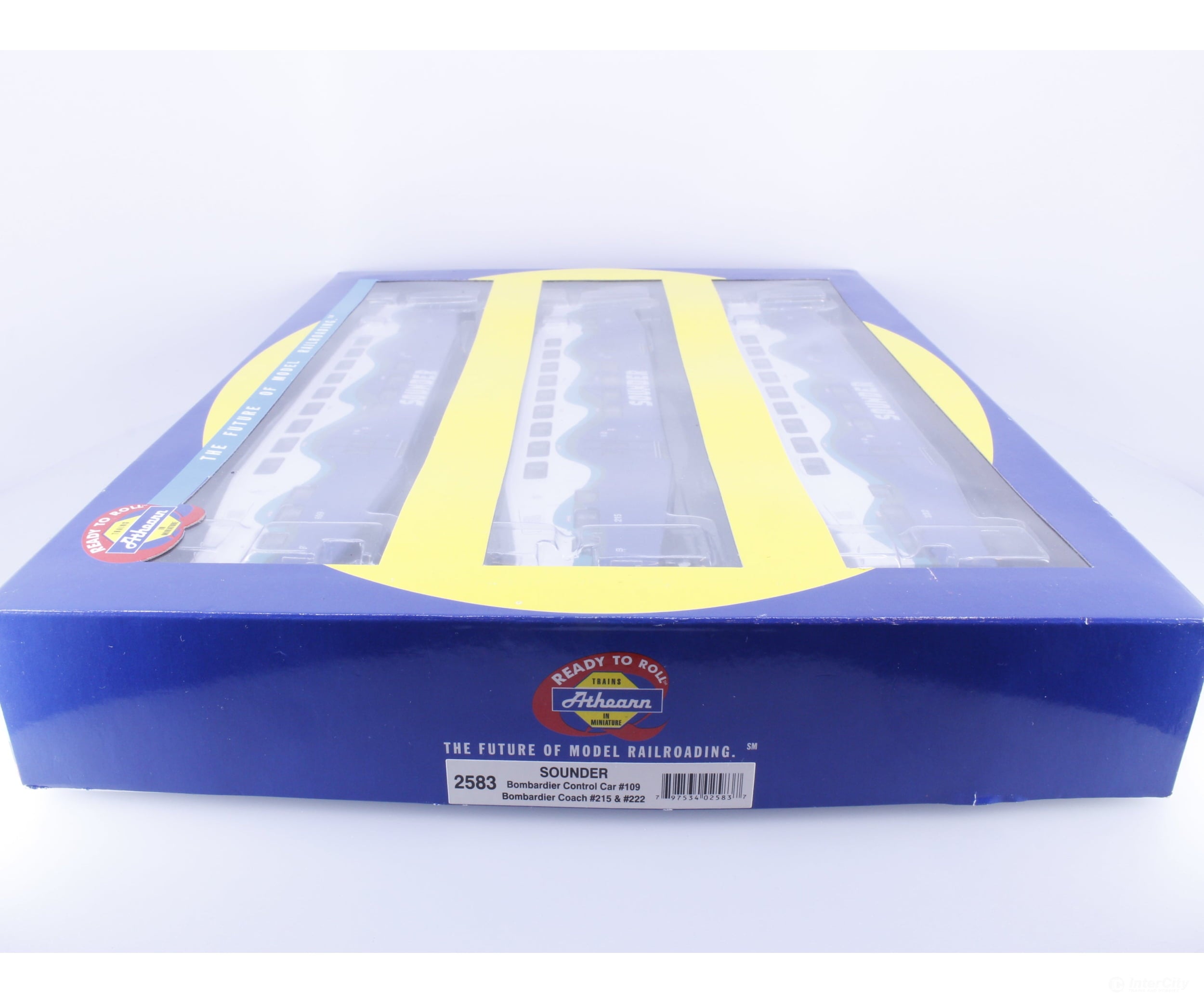 Athearn 2583 HO Sounder 3 Piece Set with Control Car and 2 Coaches 109/215/222 Passenger Cars