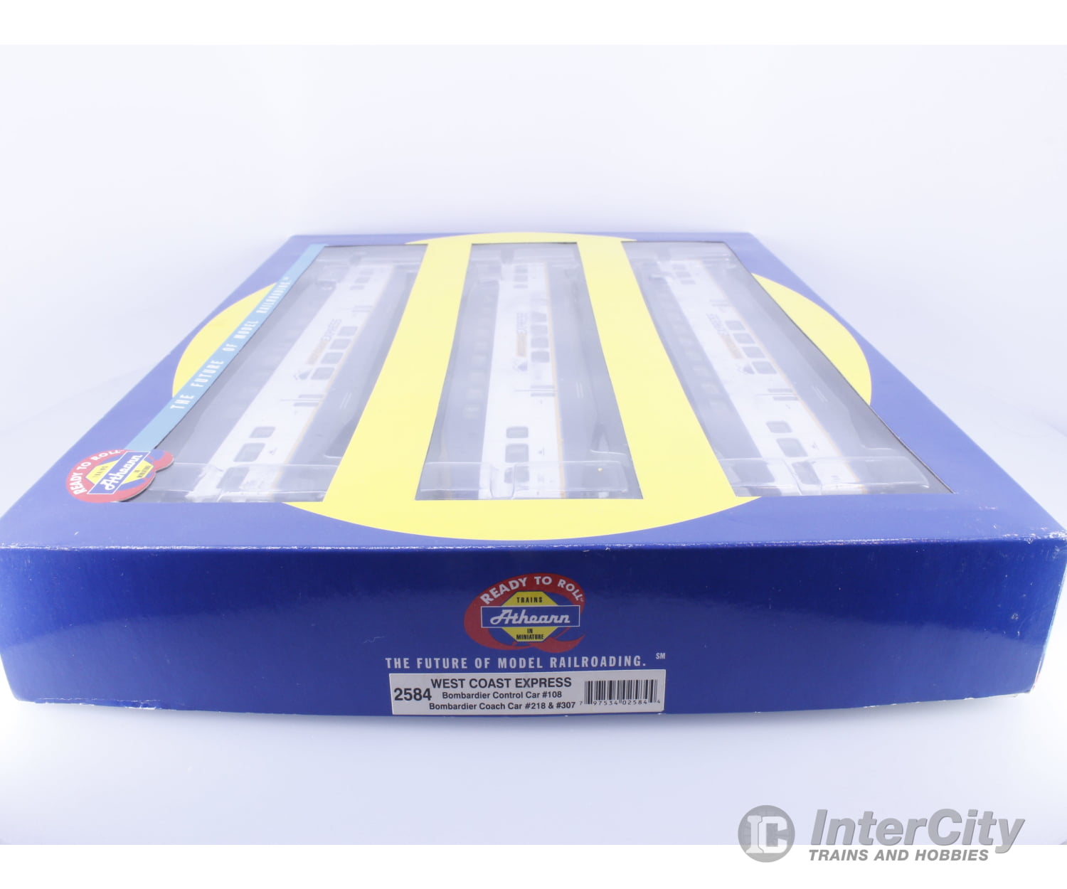 Athearn 2584 HO WCX 3 Piece Passenger Set with 1 Control Cab and 2 Coaches West Coast Express (WCE) 108/218/307