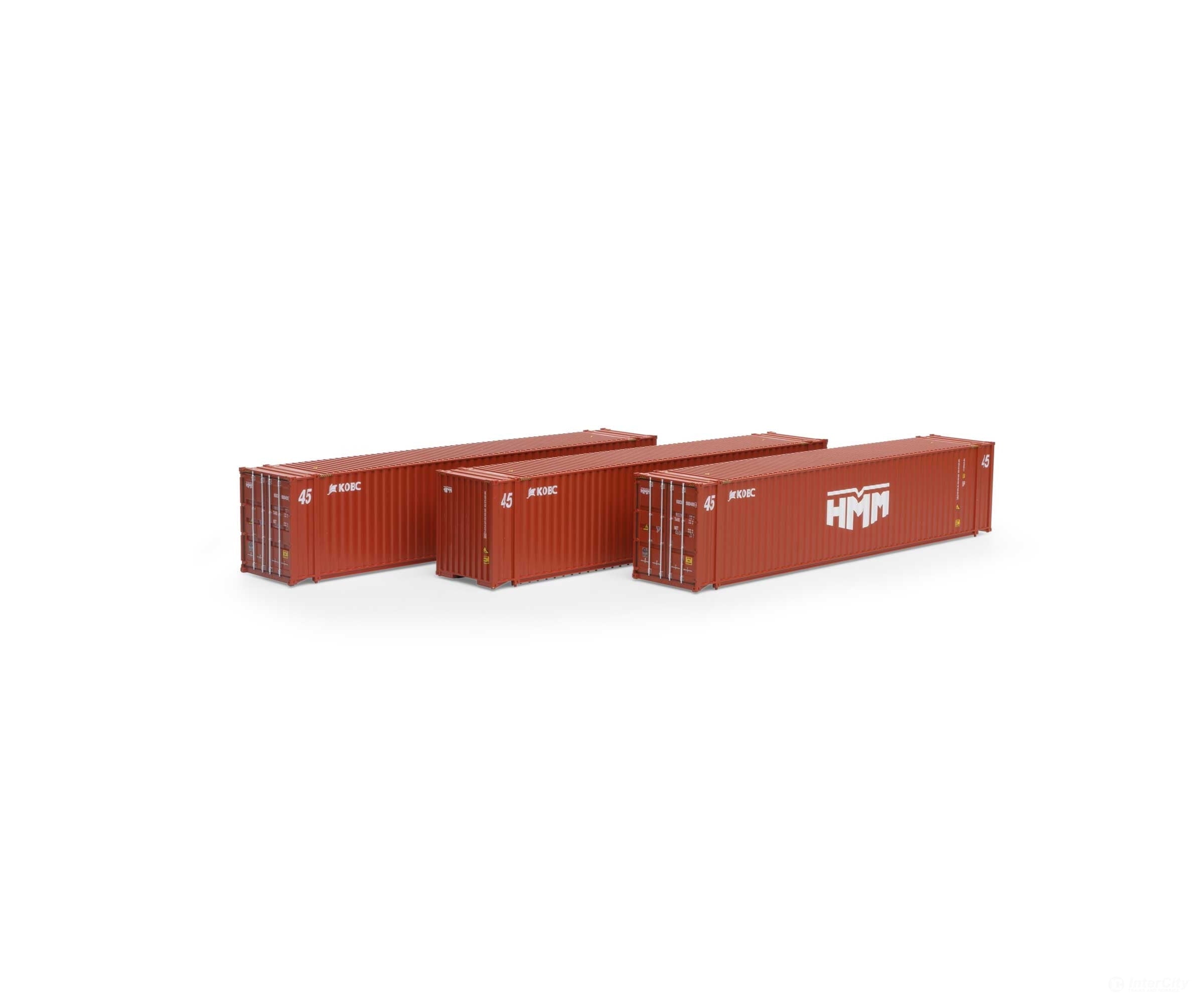 Athearn 28036 Athearn HO RTR 45 Container HMM/KOBC #1 3 ATH28036 HO Vehicles - Default Title (CH-140-28036)