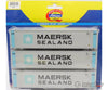 Athearn 2852 Ho Scale Maersk Sealand 45’ Container 3-Pack Freight Loads & Containers