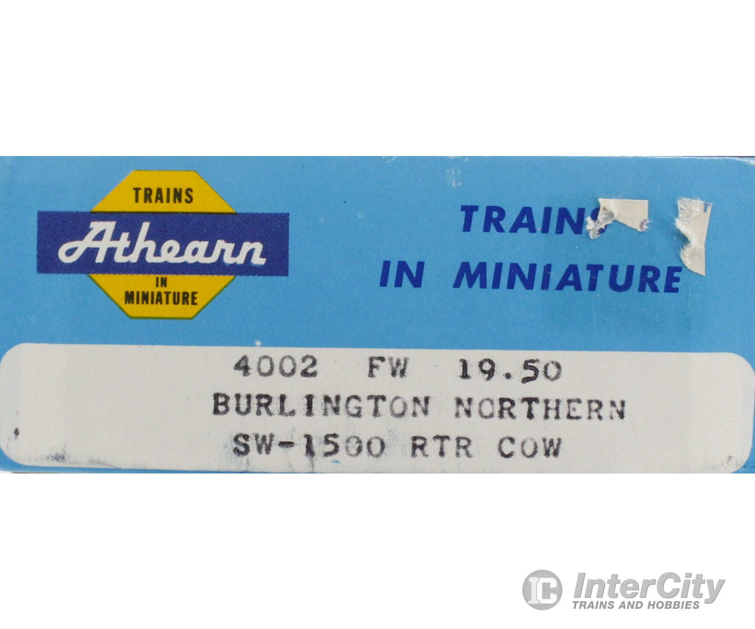 Athearn 4002 Ho Sw-1500 Rtr Cow Locomotive Burlington Northern (Bn) 127 Analog Dc Locomotives