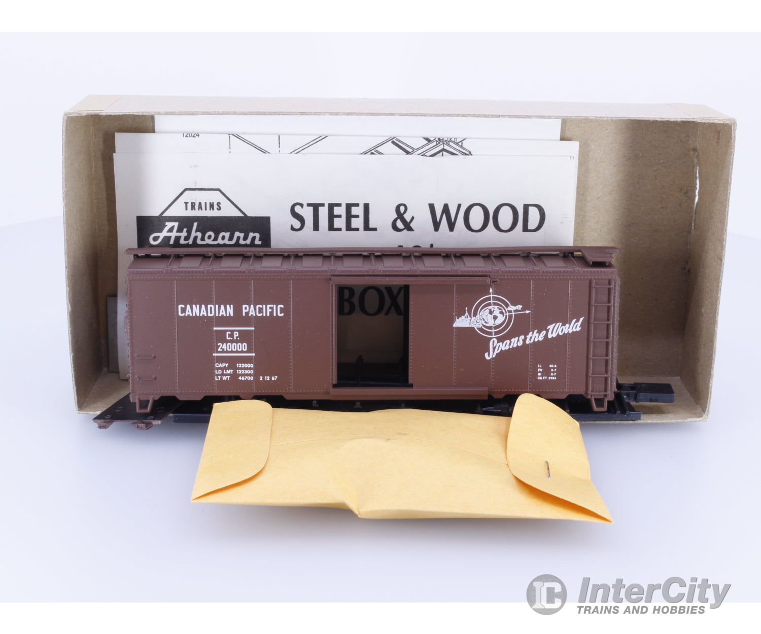 Athearn 5005 HO 40’ AAR Boxcar Kit #4 Canadian National (CN) 240000 Freight Cars