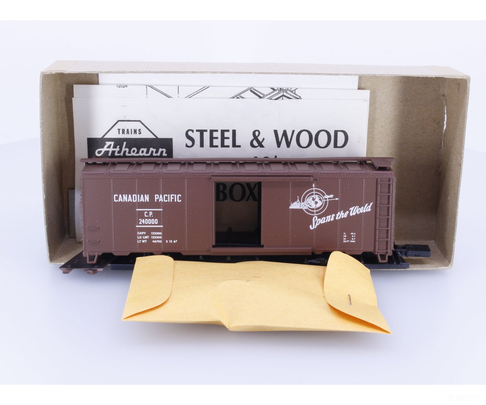 Athearn 5005 HO 40’ AAR Boxcar Kit #4 Canadian National (CN) 240000 Freight Cars