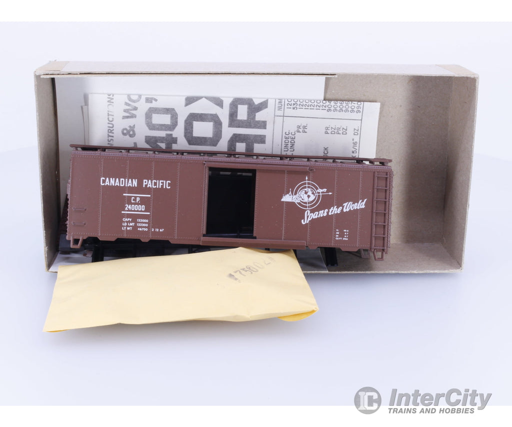 Athearn 5005 HO 40’ Boxcar Kit #2 Canadian Pacific (CP) 240000 (#2) Freight Cars