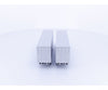 Athearn 5151 HO 40’ Piggy Back Trailers Box of 2 Undecorated - Vehicles