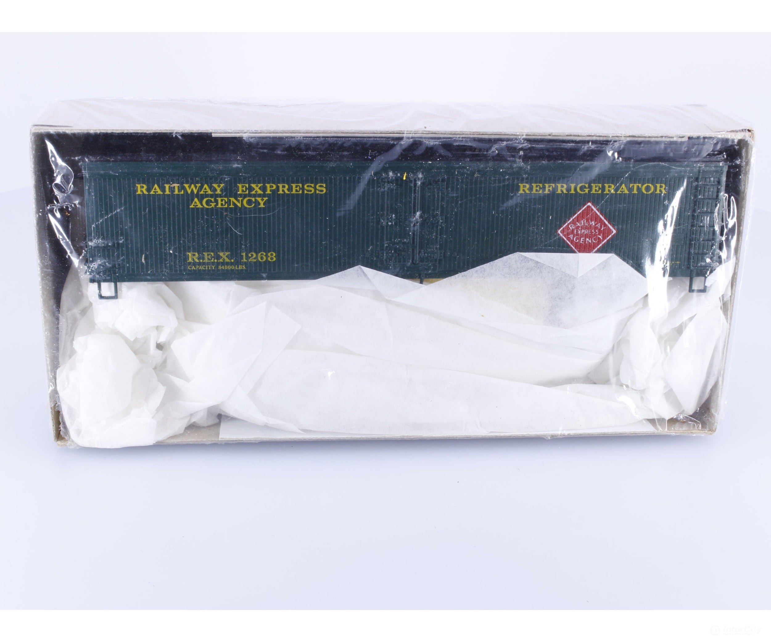 Athearn 5336 HO 50’ Express Reefer Kit Railway Express Agency (REX) 1268 Freight Cars