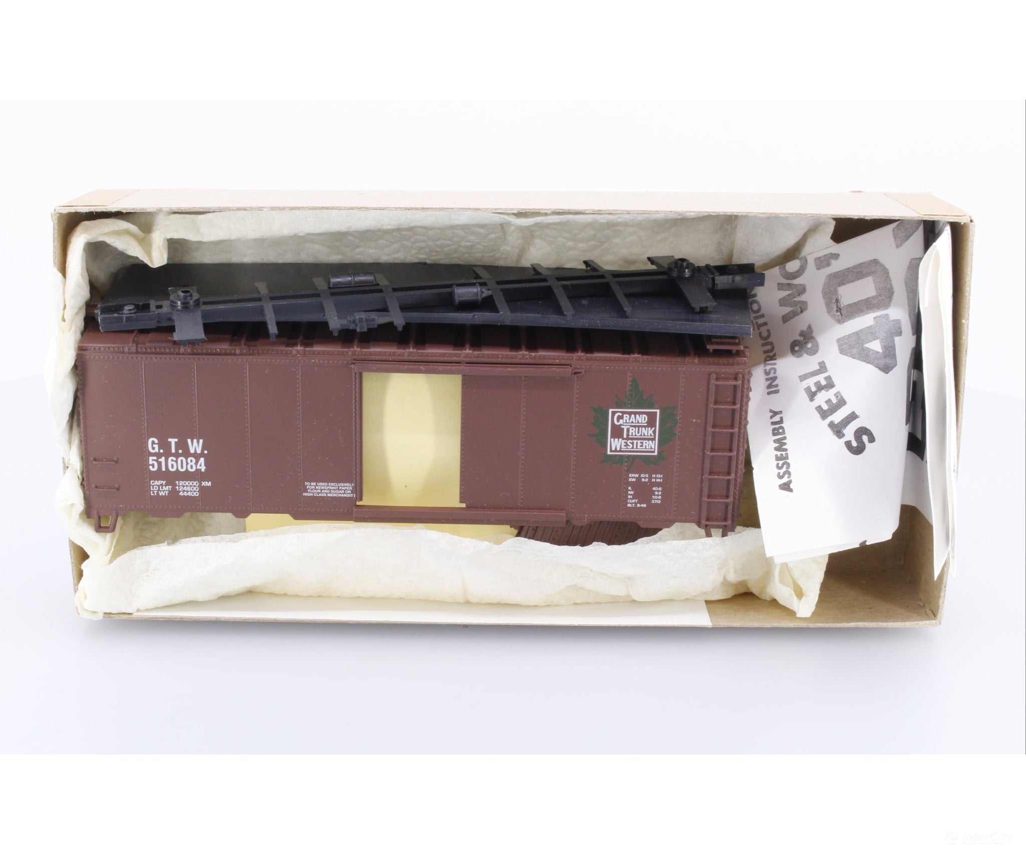Athearn 5973 HO 40’ Box Car x45 Grand Trunk Western (GTW) 516084 Freight Cars