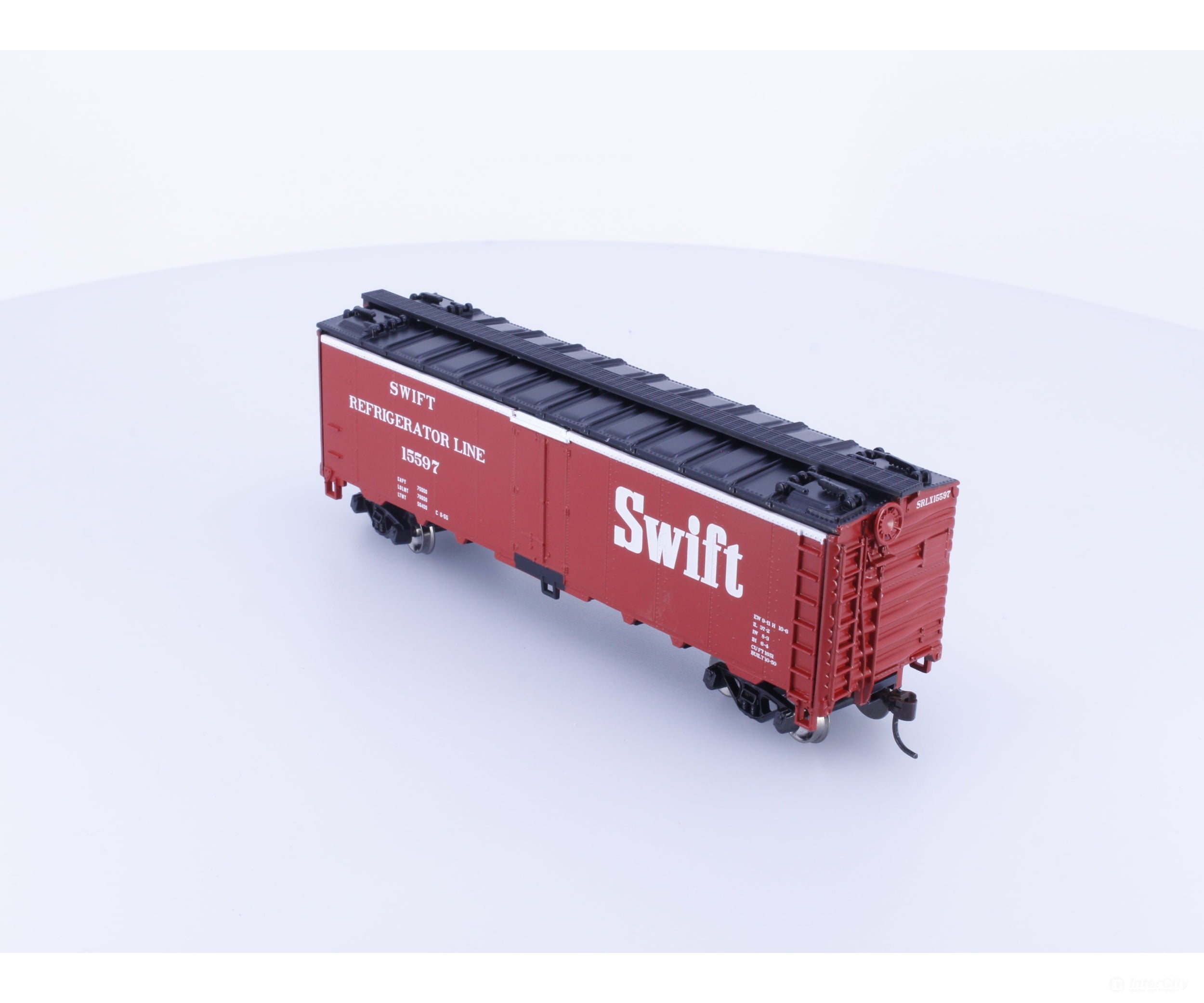 Athearn 71346 HO 40’ Steel Reefer Swift Refrigerator Line (SRLX) 15597 Freight Cars