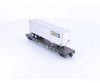 Athearn 72476 HO 50’ Flat Car w/40’ Trailer BC Rail (BCOL) 1463 - Freight Cars