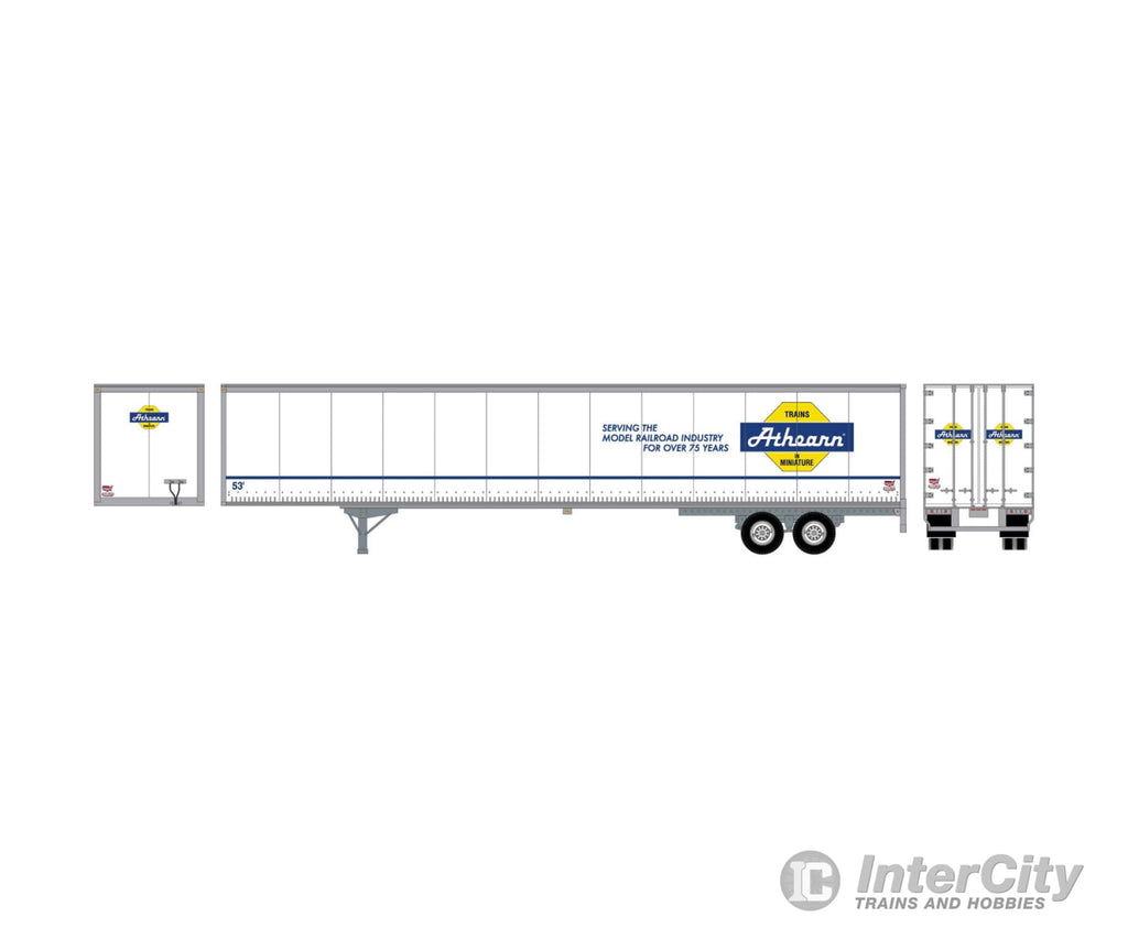 Athearn 72801 Athearn HO RTR 53' Wabash Plate Trailer Athearn White ATH72801 HO Vehicles - Default Title (CH-140-72801)