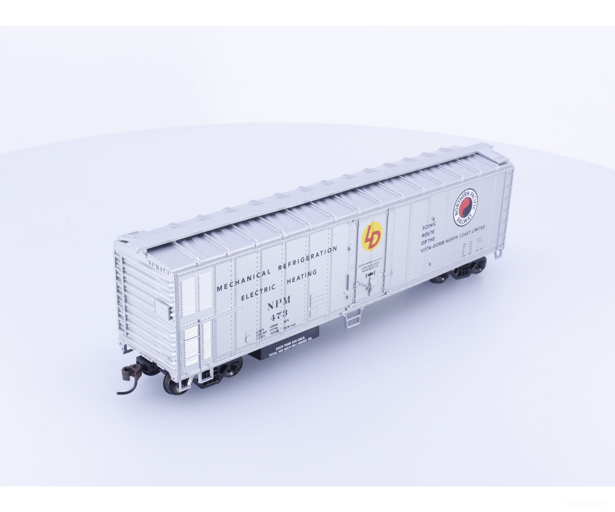 Athearn 7551 HO 50’ Smooth Side Reefer Northern Pacific (NP) 473 Freight Cars