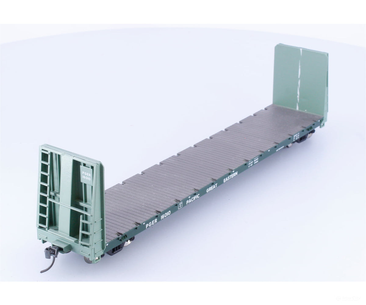 Athearn 88108 HO 60’ Bulkhead Flat Car Pacific Great Eastern (PGE) 16010 - Freight Cars