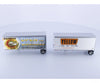 Athearn 91051 Ho Two 28’ Wedge Trailers & Dolly Na Freight Loads Containers