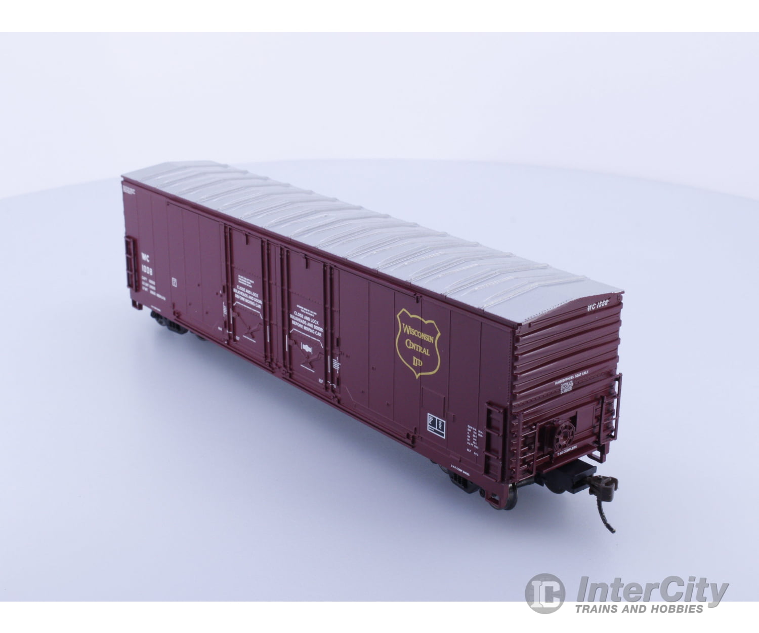 Athearn 91348 HO 50’ Double Plug Door Boxcar Wisconsin Central (WC) WC 1008 Freight Cars