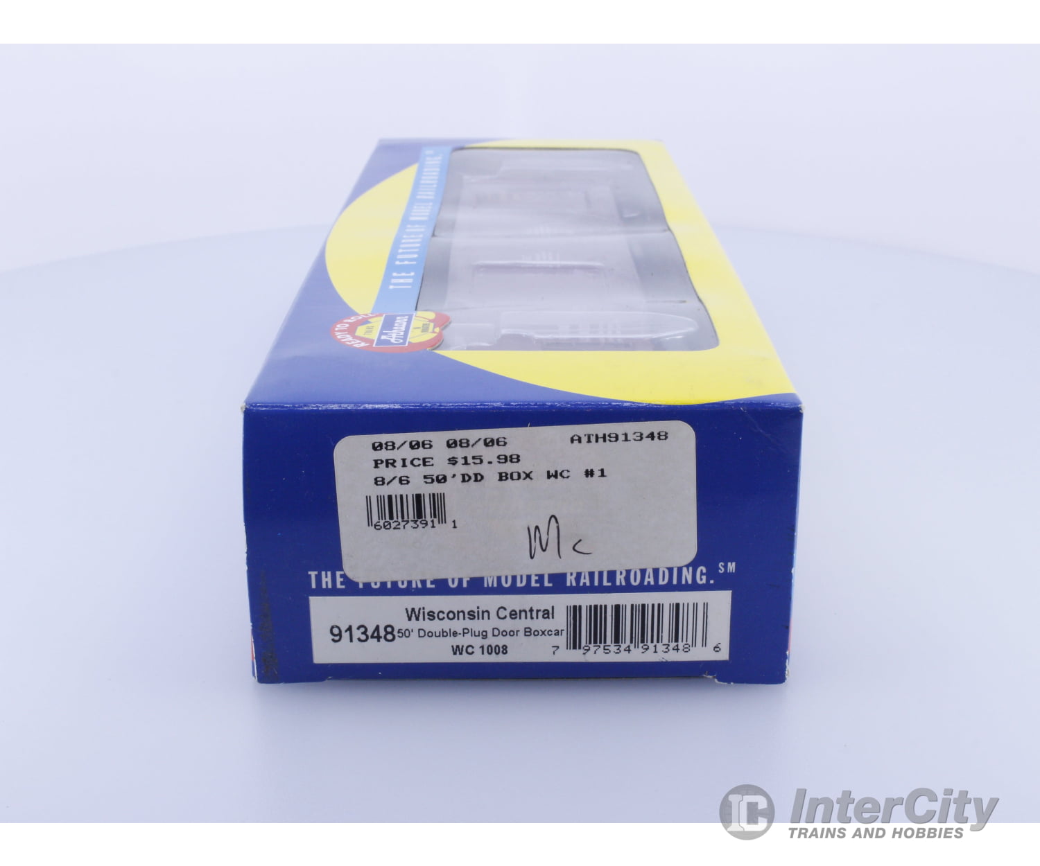 Athearn 91348 HO 50’ Double Plug Door Boxcar Wisconsin Central (WC) WC 1008 Freight Cars