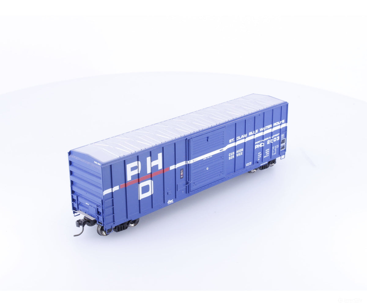 Athearn 91403 HO 50’ FMC Single Door Boxcar Port Huron & Detroit (PHD) 2003 - Freight Cars