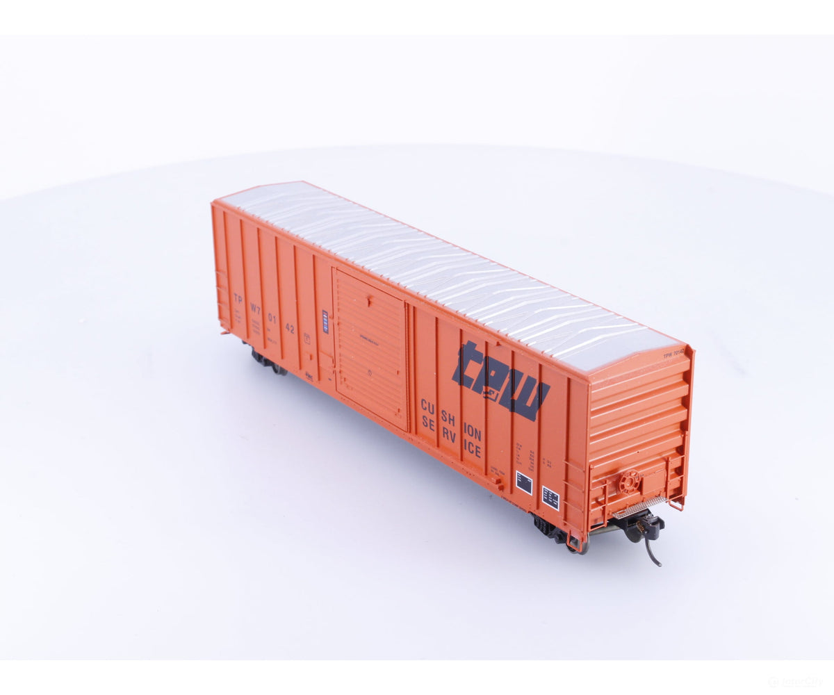 Athearn 91416 HO 50’ FMC Single Door Boxcar Toledo Peoria and Western (TPW) 70142 - Freight Cars