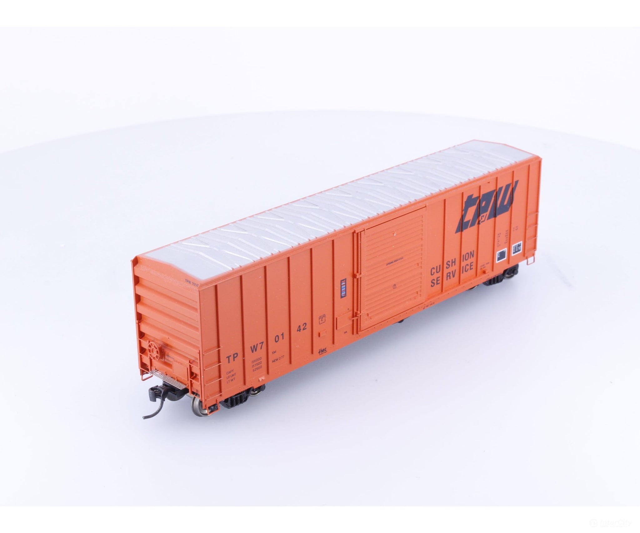 Athearn 91416 HO 50’ FMC Single Door Boxcar Toledo Peoria and Western (TPW) 70142 - Freight Cars