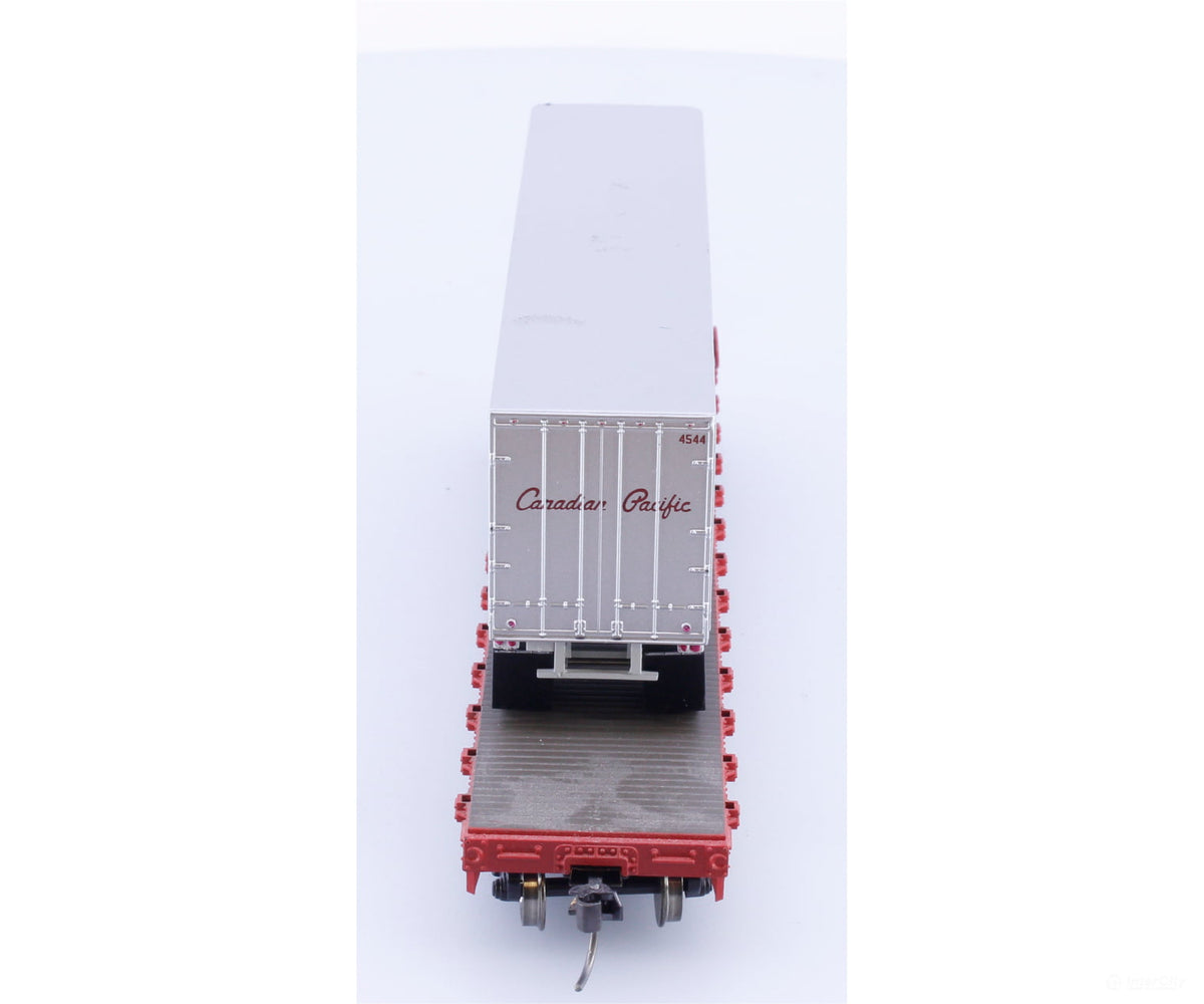 Athearn 92065 HO 50’ Flat Car w/40’ Trailer Canadian Pacific (CP) 504311 - Freight Cars