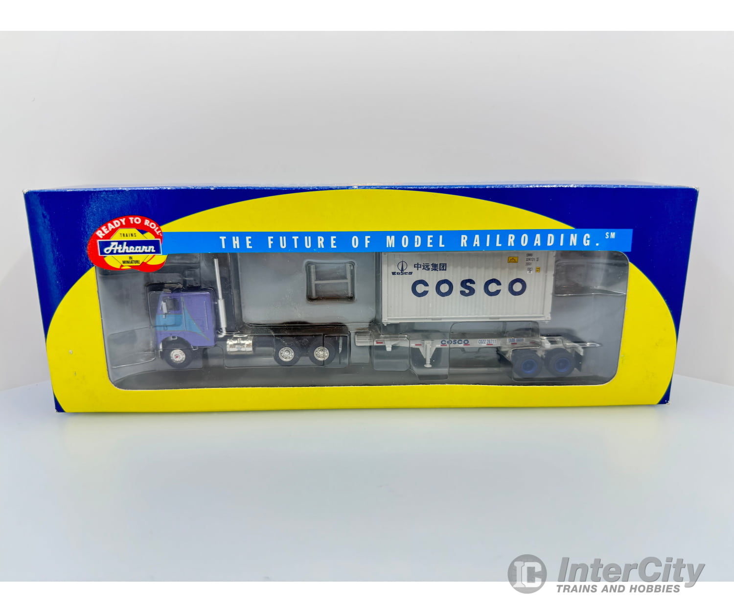 Athearn 92136 Ho 20Ft Container W. Cosco Chassis Cars & Trucks