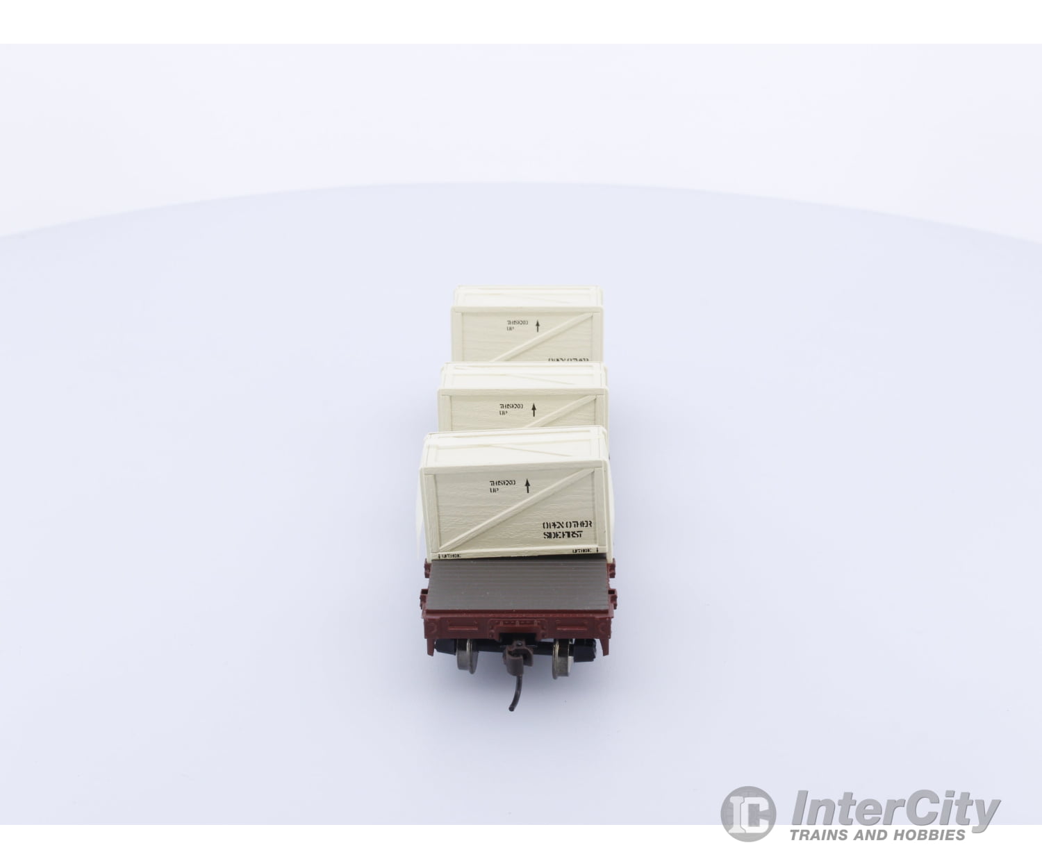 Athearn 92175 HO 40’ Flat with Crates Canadian National (CN) 651833 Freight Cars