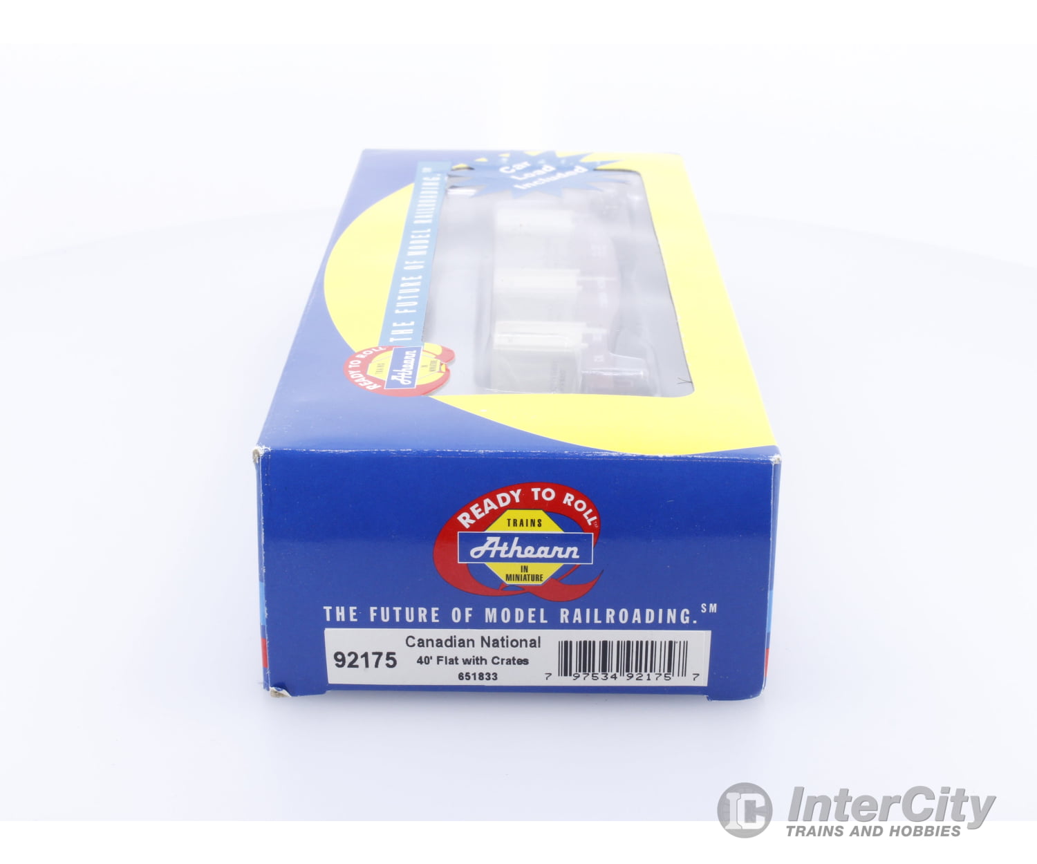 Athearn 92175 HO 40’ Flat with Crates Canadian National (CN) 651833 Freight Cars