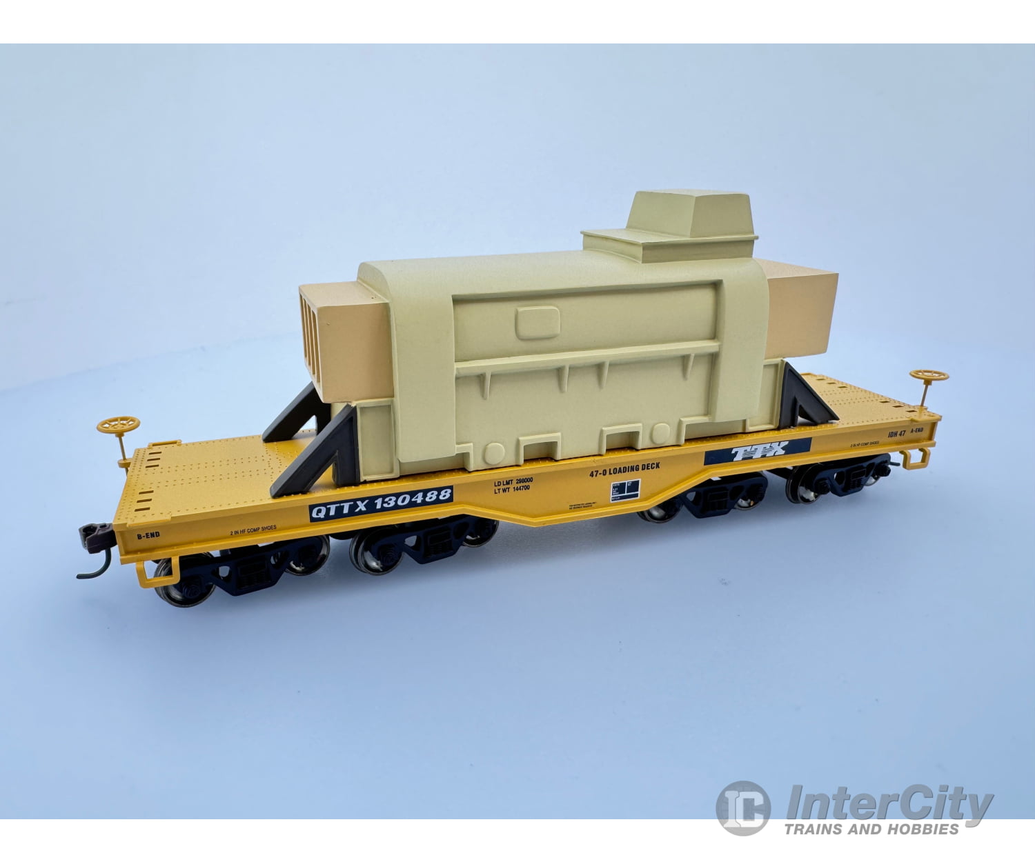 Athearn 92248 Ho Heavy Duty Flat Car Trailer Train Ttx Corp. (Ttx) 130488 Freight Cars