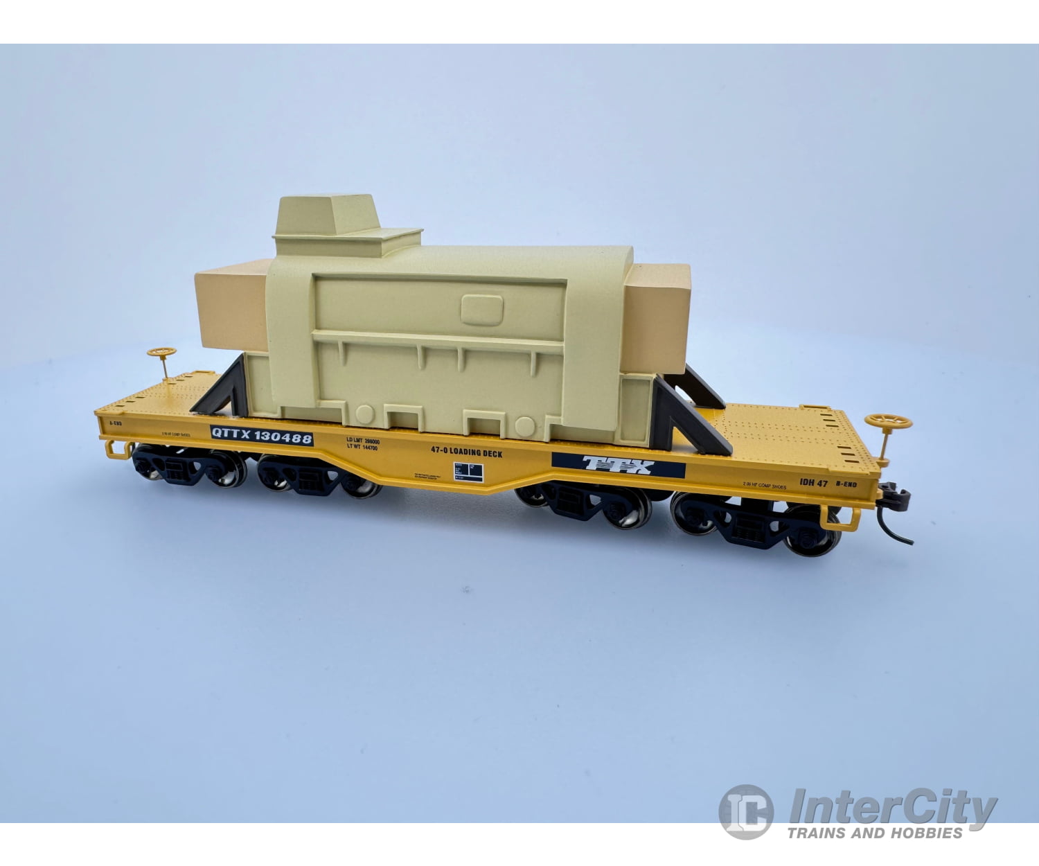 Athearn 92248 Ho Heavy Duty Flat Car Trailer Train Ttx Corp. (Ttx) 130488 Freight Cars